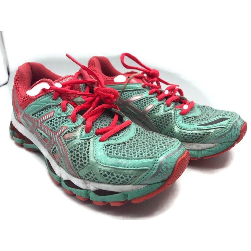 Asics Womens‎ Dynamic Duomax Running Shoes Gel-Kayano Green T4H7N Low Top US 8